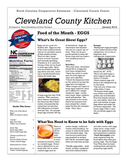 Eggs - Cleveland County Center