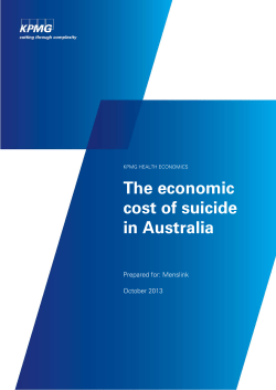 Economic cost of suicide in Australia