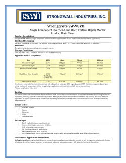 Strongcrete SW-98VO - Strongwall Industries