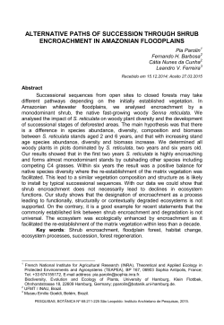 alternative paths of succession through shrub encroachment in