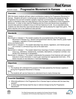 Progressive Movement in Kansas