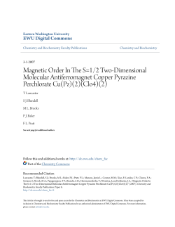 Magnetic Order In The S=1/2 Two