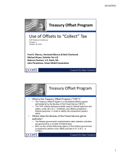 Use of Offsets to &ldquo;Collect&rdquo; Tax