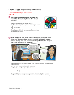 Probability of Simple Events Examples