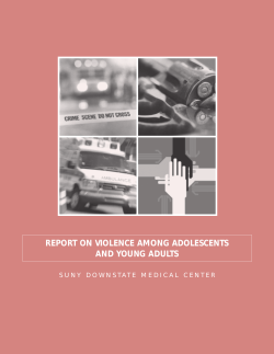 report on violence among adolescents