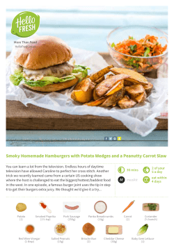 Smoky Homemade Hamburgers with Potato Wedges