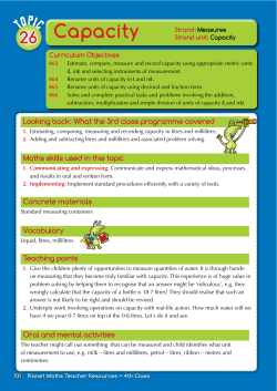 Looking back: What the 3rd class programme