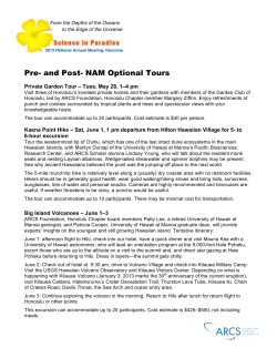 Pre- and Post- NAM Optional Tours