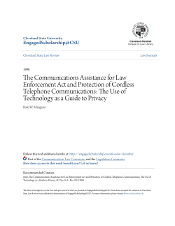 The Communications Assistance for Law Enforcement Act and