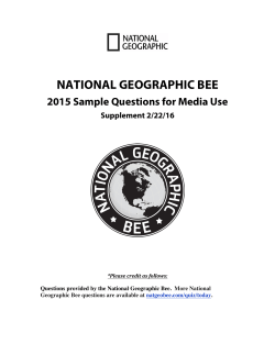national geographic bee - National Geographic Press