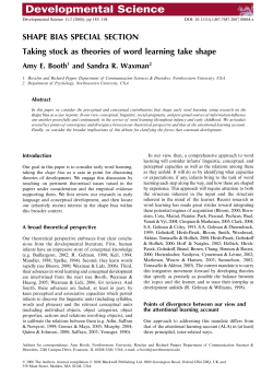Taking stock as theories of word learning take shape