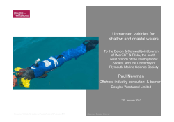 Unmanned vehicles for shallow and coastal waters