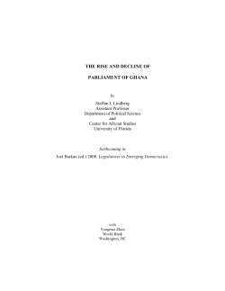 the rise and decline of parliament of ghana
