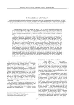 Journal of the Royal Society of Western Australia, 79(4)