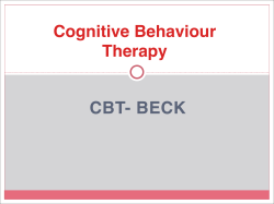 CBT 1 - Counselling Connection
