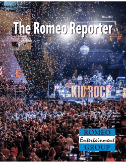 FALL 2013 - Romeo Entertainment Group