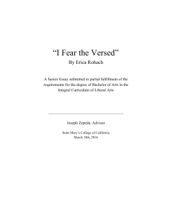 I Fear the Versed - Integral Program