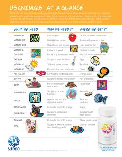 USANIMALS&trade; at a Glance