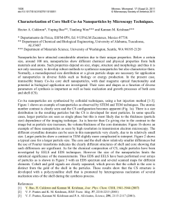 Characterization of Core Shell Cu-Au Nanoparticles by Microscopy