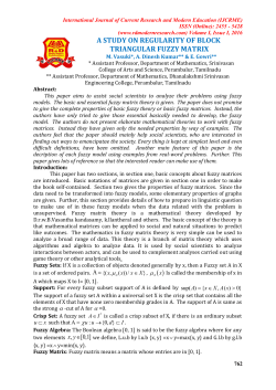 a study on regularity of block triangular fuzzy matrix