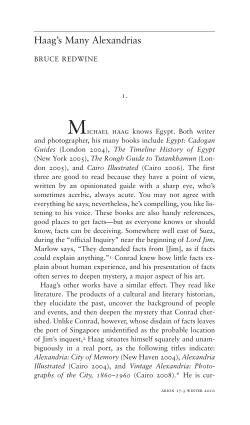 Haag`s Many Alexandrias