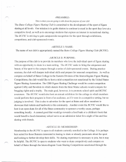 PREAMBLE- The Bates College Figure Skating Club is committed to