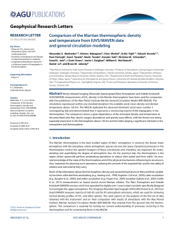 Comparison of the Martian thermospheric density and temperature