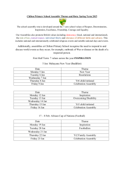 Assembly Themes and Rota (Spring 2015)