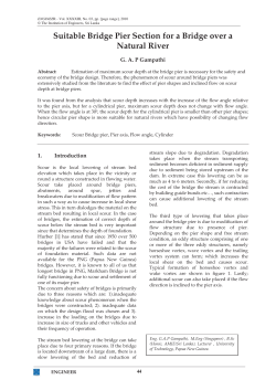 Suitable Bridge Pier Section for a Bridge over a Natural River