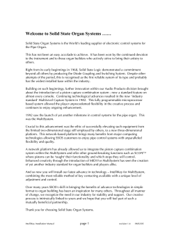 IntelliKey - Solid State Organ Systems