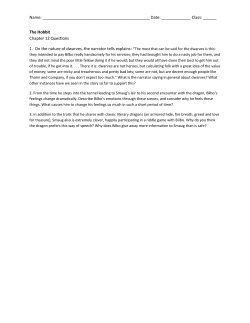 The Hobbit Chapter 12 Questions 1. On
