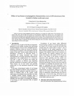 Effect of sea breeze on propagation characteristics over a LOS