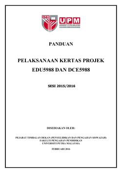 Panduan Pelaksanaan (Sesi 2015/2016)