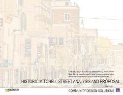 historic mitchell street analysis and proposal