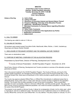 Minutes - Simcoe County