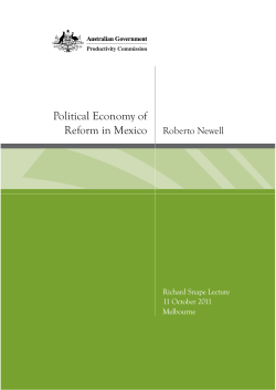 Political Economy of Reform in Mexico