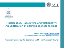 An Exploration of Court Responses to Rape