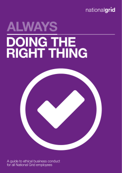 always doing the right thing