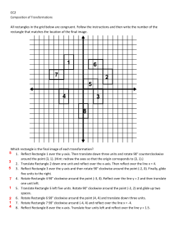 CC2 All rectangles in the grid below are congruent. Follow the