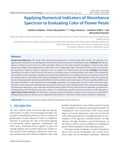 Print this article - Indian Journal of Science and Technology