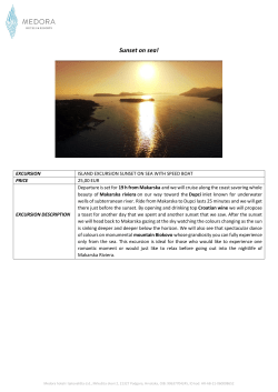 island sunset excursion - Medora Hotels