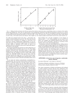 Is the lever arm of myosin a molecular elastic element? - MPI