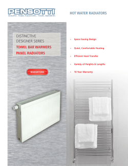 HOT WATER RADIATORS TOWEL BAR WARMERS DISTINCTIVE