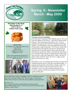 Spring 2009 - Clermont County Park District