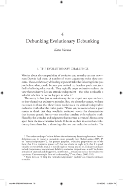 Debunking Evolutionary Debunking