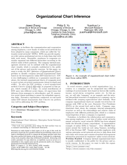 Organizational Chart Inference - UIC Computer Science