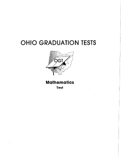 Math- OGT Practice answer key
