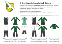Arthur Bugler Primary School Uniform