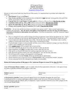 AP European History - Bayside High School