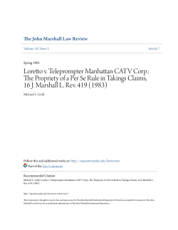 Loretto v. Teleprompter Manhattan CATV Corp.